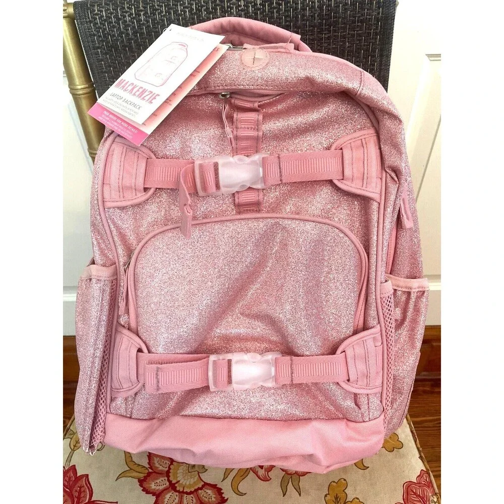 Pottery barn school LARGE Backpack +Sticker princess glitter Barbie Travel girl